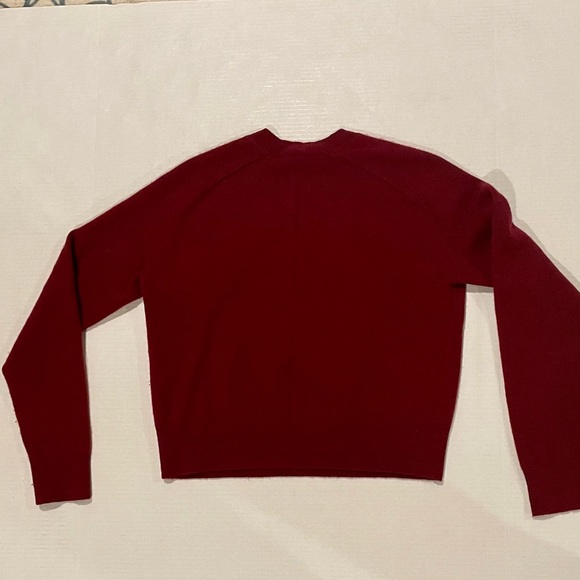 The Group by Babaton Aritzia Luxe Cashmere Crew XS Red - Picture 2 of 8